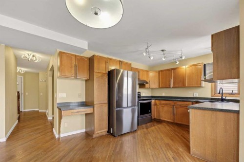 84 Rivergreen Crescent Se, Calgary, AB - Indoor Photo Showing Kitchen With Double Sink