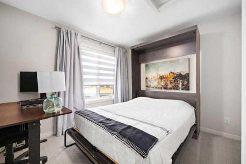 403-474 Seton Circle Se, Calgary, AB - Indoor Photo Showing Bedroom
