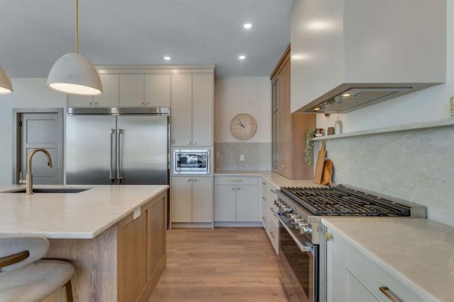 2044 Waterbury Road, Chestermere, AB - Indoor Photo Showing Kitchen With Upgraded Kitchen