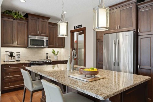 95 Cranarch Circle Se, Calgary, AB - Indoor Photo Showing Kitchen With Upgraded Kitchen