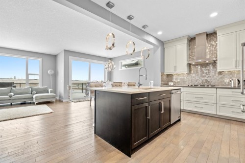 279 Chaparral Valley Way Se, Calgary, AB - Indoor Photo Showing Kitchen With Upgraded Kitchen