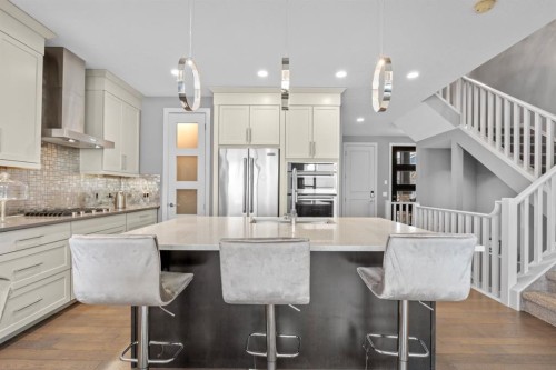 279 Chaparral Valley Way Se, Calgary, AB - Indoor Photo Showing Kitchen With Stainless Steel Kitchen With Upgraded Kitchen