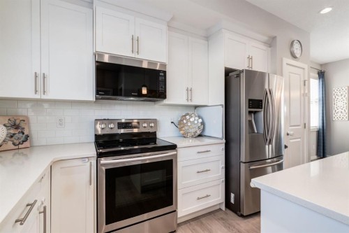 1217 Legacy Circle Se, Calgary, AB - Indoor Photo Showing Kitchen With Stainless Steel Kitchen