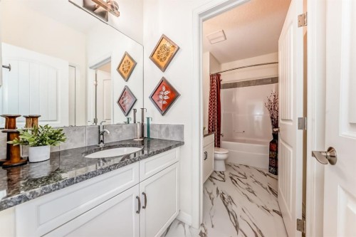 44 Riviera Way, Cochrane, AB - Indoor Photo Showing Bathroom