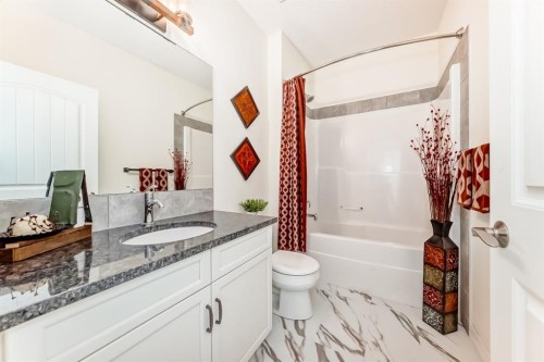44 Riviera Way, Cochrane, AB - Indoor Photo Showing Bathroom