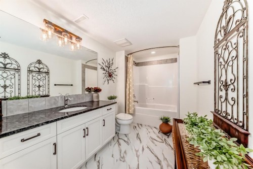 44 Riviera Way, Cochrane, AB - Indoor Photo Showing Bathroom