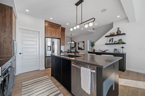 61 Keystone Creek Terrace, Calgary, AB - Indoor Photo Showing Kitchen With Stainless Steel Kitchen With Upgraded Kitchen