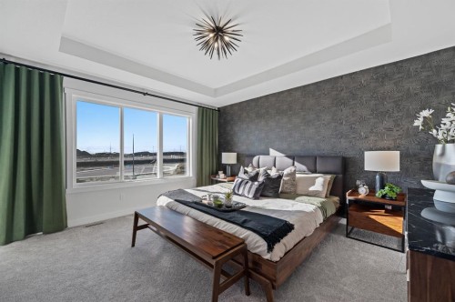 61 Keystone Creek Terrace, Calgary, AB - Indoor Photo Showing Bedroom