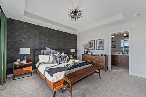 61 Keystone Creek Terrace, Calgary, AB - Indoor Photo Showing Bedroom