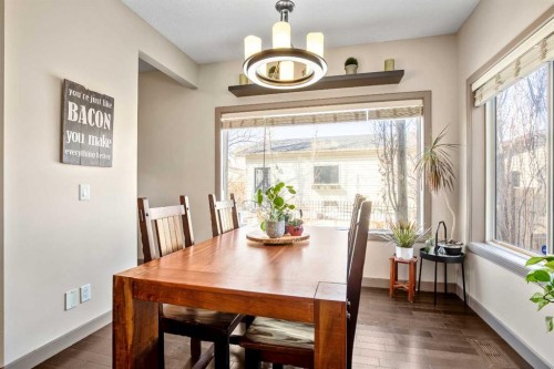 77 Elgin Meadows Manor Se, Calgary, AB - Indoor Photo Showing Dining Room