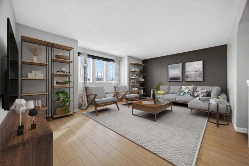 378 Panamount Drive Nw, Calgary, AB - Indoor Photo Showing Living Room