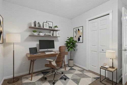 2208-279 Copperpond Common Se, Calgary, AB - Indoor Photo Showing Office