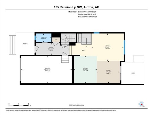 135 Reunion Loop Nw, Airdrie, AB - Outdoor With Deck Patio Veranda With Exterior