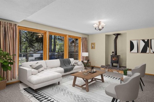 933 15Th Street, Canmore, AB - Indoor Photo Showing Living Room