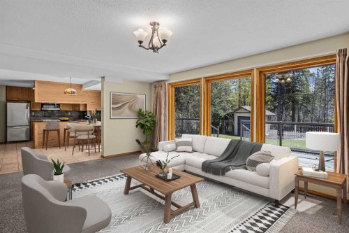 933 15Th Street, Canmore, AB - Indoor Photo Showing Living Room