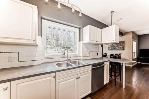 8535 33 Avenue Nw, Calgary, AB - Indoor Photo Showing Kitchen With Double Sink