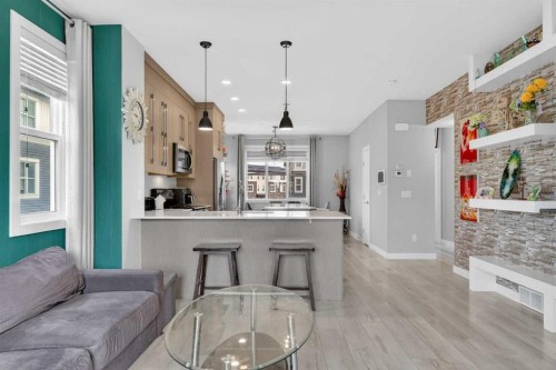 4 Cornerstone Manor Ne, Calgary, AB - Indoor Photo Showing Kitchen With Upgraded Kitchen