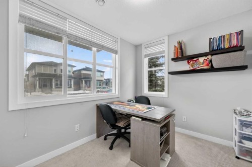 4 Cornerstone Manor Ne, Calgary, AB - Indoor Photo Showing Office