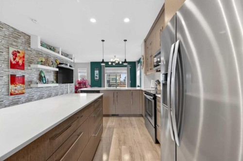4 Cornerstone Manor Ne, Calgary, AB - Indoor Photo Showing Kitchen With Stainless Steel Kitchen With Upgraded Kitchen