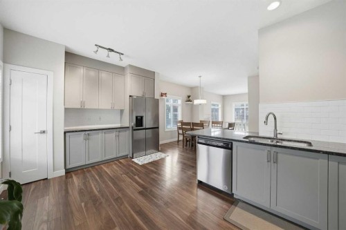 43 Sage Bluff Circle Nw, Calgary, AB - Indoor Photo Showing Kitchen With Double Sink