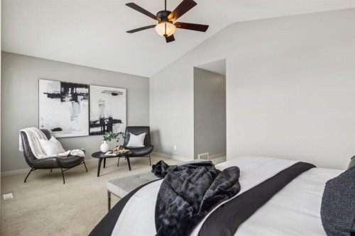 63 Copperstone Drive Se, Calgary, AB - Indoor Photo Showing Bedroom