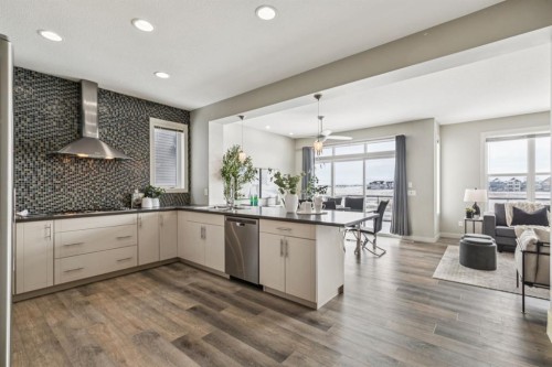 63 Copperstone Drive Se, Calgary, AB - Indoor Photo Showing Kitchen With Upgraded Kitchen