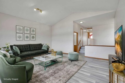 17 Taracove Crescent Ne, Calgary, AB - Indoor Photo Showing Living Room