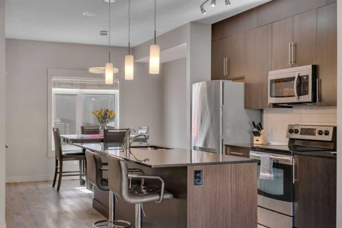 293 Skyview Ranch Road Ne, Calgary, AB - Indoor Photo Showing Kitchen With Stainless Steel Kitchen With Upgraded Kitchen