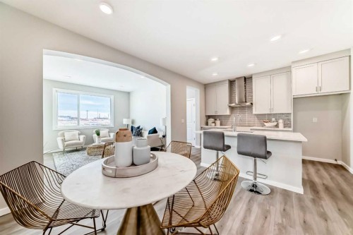 142 Sora Gardens Se, Calgary, AB - Indoor Photo Showing Dining Room