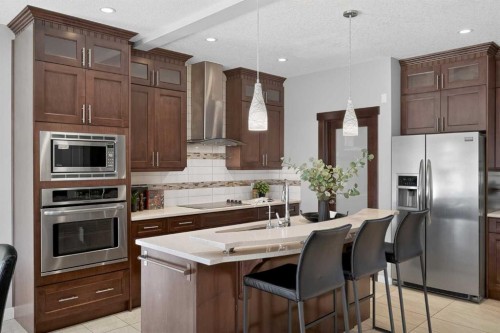 26 Sage Meadows Way Nw, Calgary, AB - Indoor Photo Showing Kitchen With Upgraded Kitchen