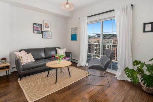 1403-279 Copperpond Common Se, Calgary, AB - Indoor Photo Showing Living Room