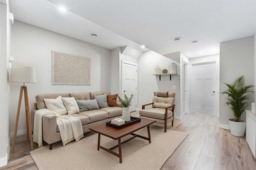 24 Seton Grove Se, Calgary, AB - Indoor Photo Showing Living Room