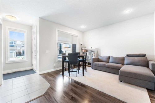 24 Seton Grove Se, Calgary, AB - Indoor Photo Showing Living Room