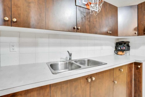 43 Falshire Close Ne, Calgary, AB - Indoor Photo Showing Kitchen With Double Sink