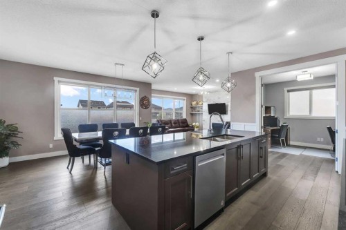 7 Waterford Heights, Chestermere, AB - Indoor Photo Showing Kitchen With Upgraded Kitchen