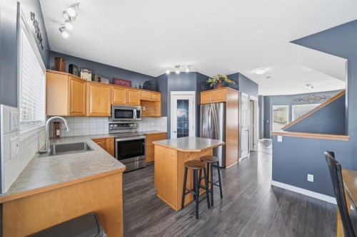 74 Cranberry Close Se, Calgary, AB - Indoor Photo Showing Kitchen With Stainless Steel Kitchen