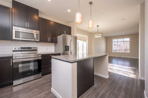 203 Copperstone Park Se, Calgary, AB - Indoor Photo Showing Kitchen With Stainless Steel Kitchen With Upgraded Kitchen