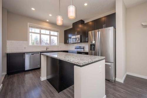 203 Copperstone Park Se, Calgary, AB - Indoor Photo Showing Kitchen With Stainless Steel Kitchen With Upgraded Kitchen