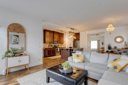 112 Fireside Drive, Cochrane, AB - Indoor Photo Showing Living Room