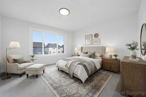 596 Buffaloberry Manor Se, Calgary, AB - Indoor Photo Showing Bedroom