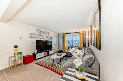 3302-181 Skyview Ranch Manor Ne, Calgary, AB - Indoor Photo Showing Living Room