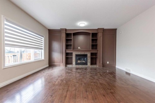 422 Taralake Way Ne, Calgary, AB - Indoor Photo Showing Other Room With Fireplace
