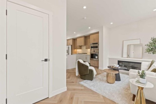 3107 42 Street Sw, Calgary, AB - Indoor With Fireplace