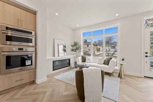 3107 42 Street Sw, Calgary, AB - Indoor With Fireplace