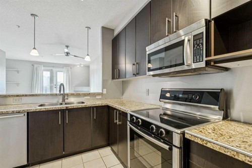 403-830 Centre Avenue Ne, Calgary, AB - Indoor Photo Showing Kitchen With Double Sink