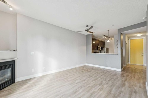 403-830 Centre Avenue Ne, Calgary, AB - Indoor Photo Showing Living Room With Fireplace