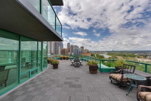 901-837 2 Avenue Sw, Calgary, AB - Outdoor With Balcony With View