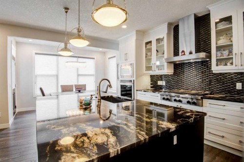 53 Sherwood Square Nw, Calgary, AB - Indoor Photo Showing Kitchen With Upgraded Kitchen