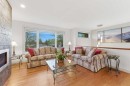 228 Cantrell Place Sw, Calgary, AB  - Indoor Photo Showing Living Room With Fireplace 
