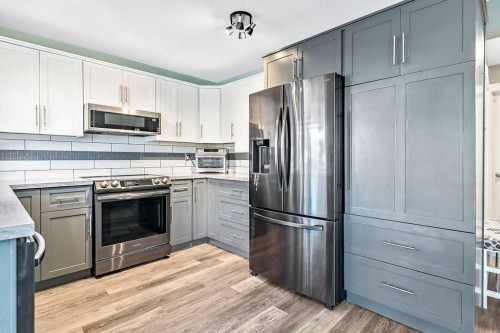 851 Mckenzie Drive Se, Calgary, AB - Indoor Photo Showing Kitchen With Stainless Steel Kitchen With Upgraded Kitchen